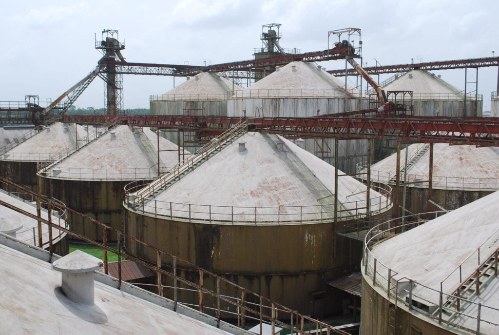 Expanded capacity of the Nigerian flour mill.
