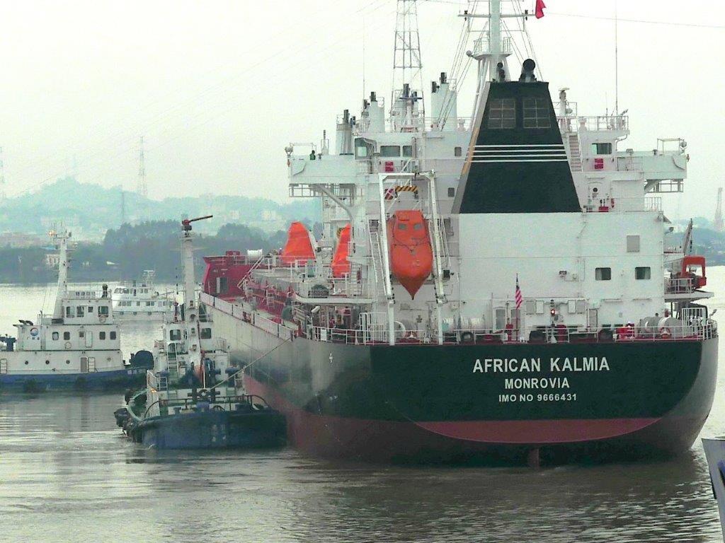 The African Kalmia Vessel completes her maiden voyage in January.