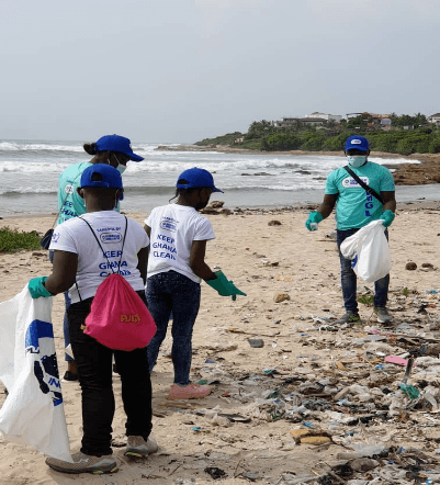 Flour Mills of Ghana Marks 10th Anniversary with a Beach Clean Up Exercise
